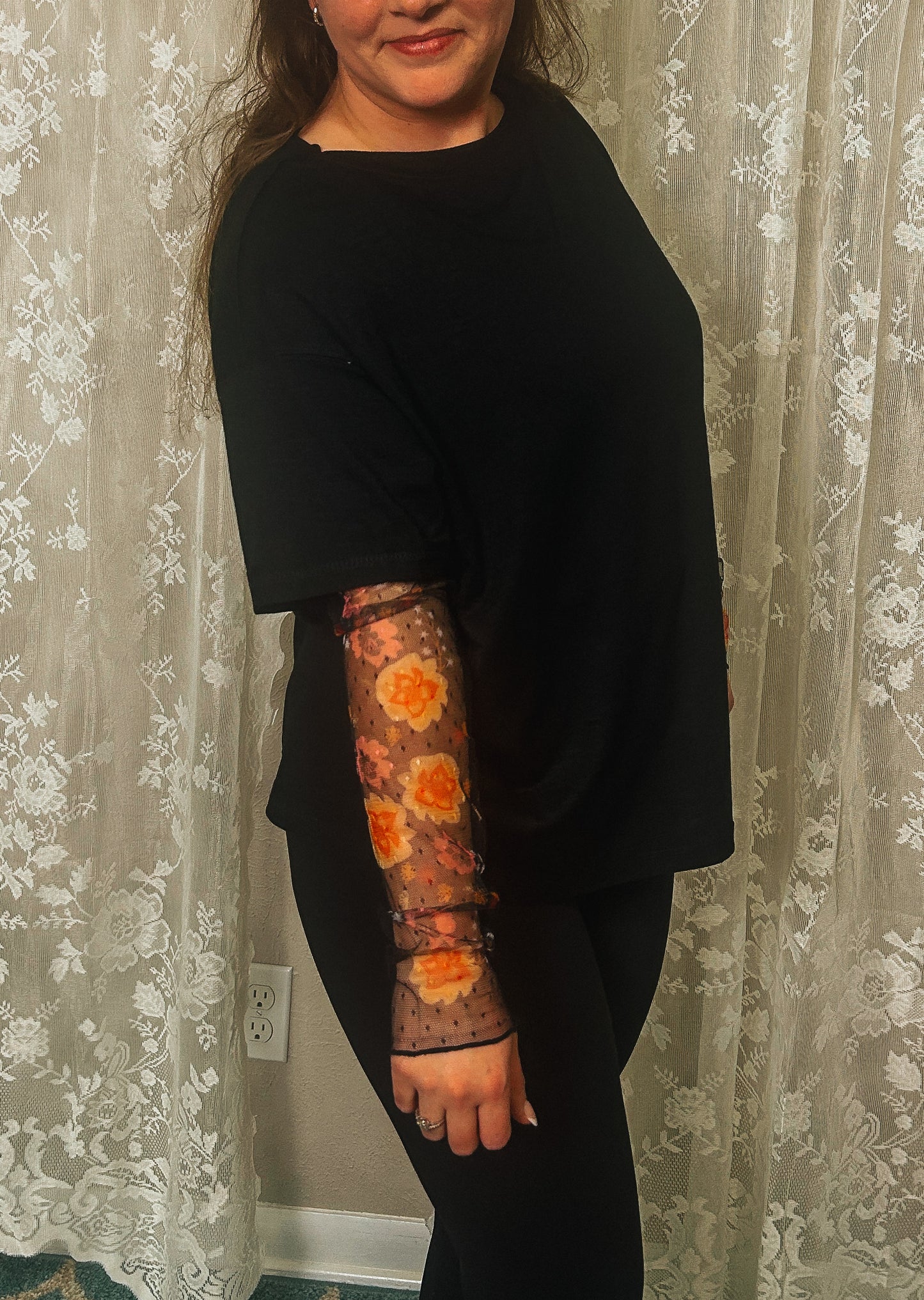 Floral Print Long Sleeve Top