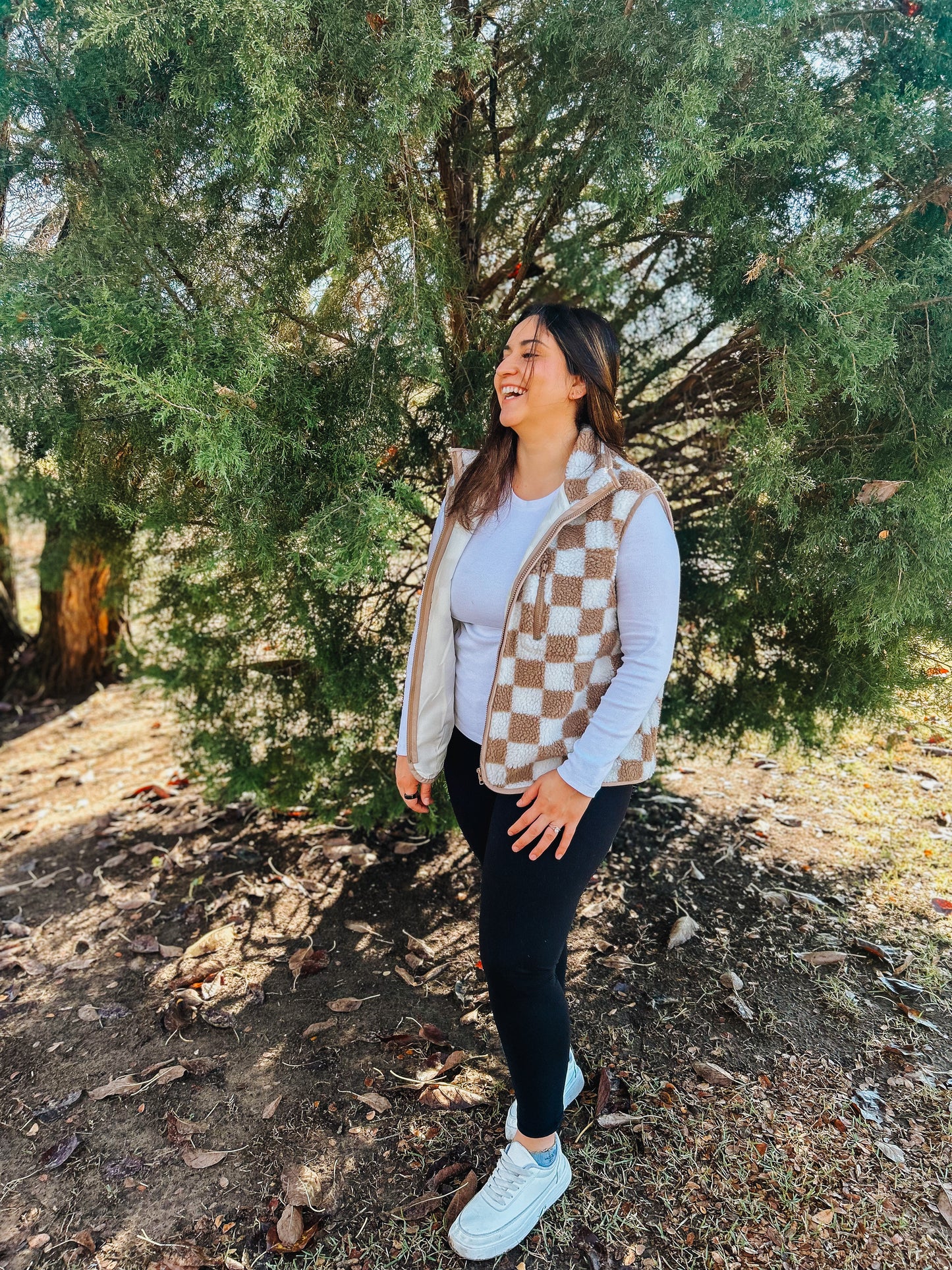 Sherpa Checkered Vest