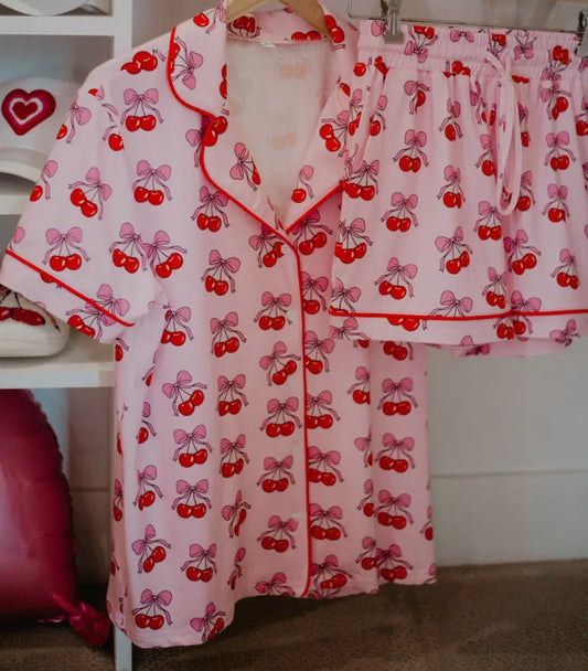 Cherry Bow Pajamas