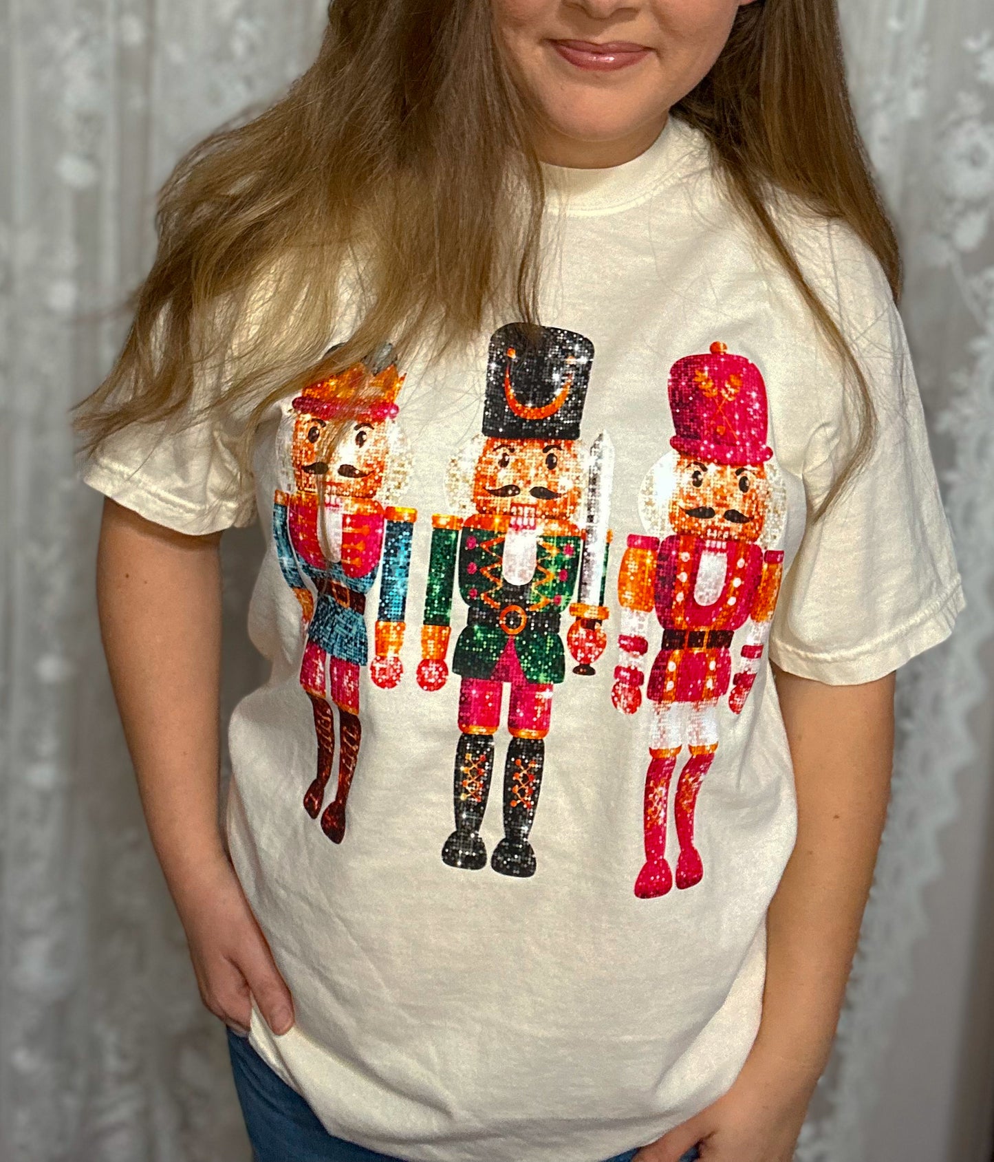 Faux Sequin Nutcracker Tee