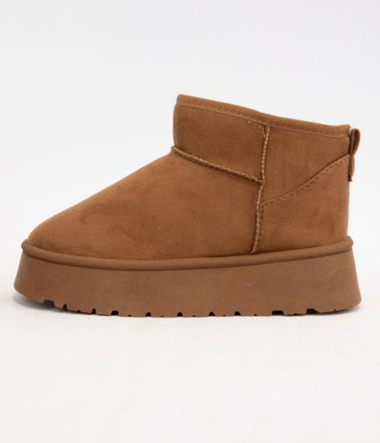 Platform Ankle Sherpa Boots