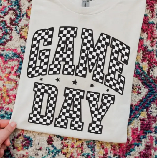 Game Day Checkered Tee