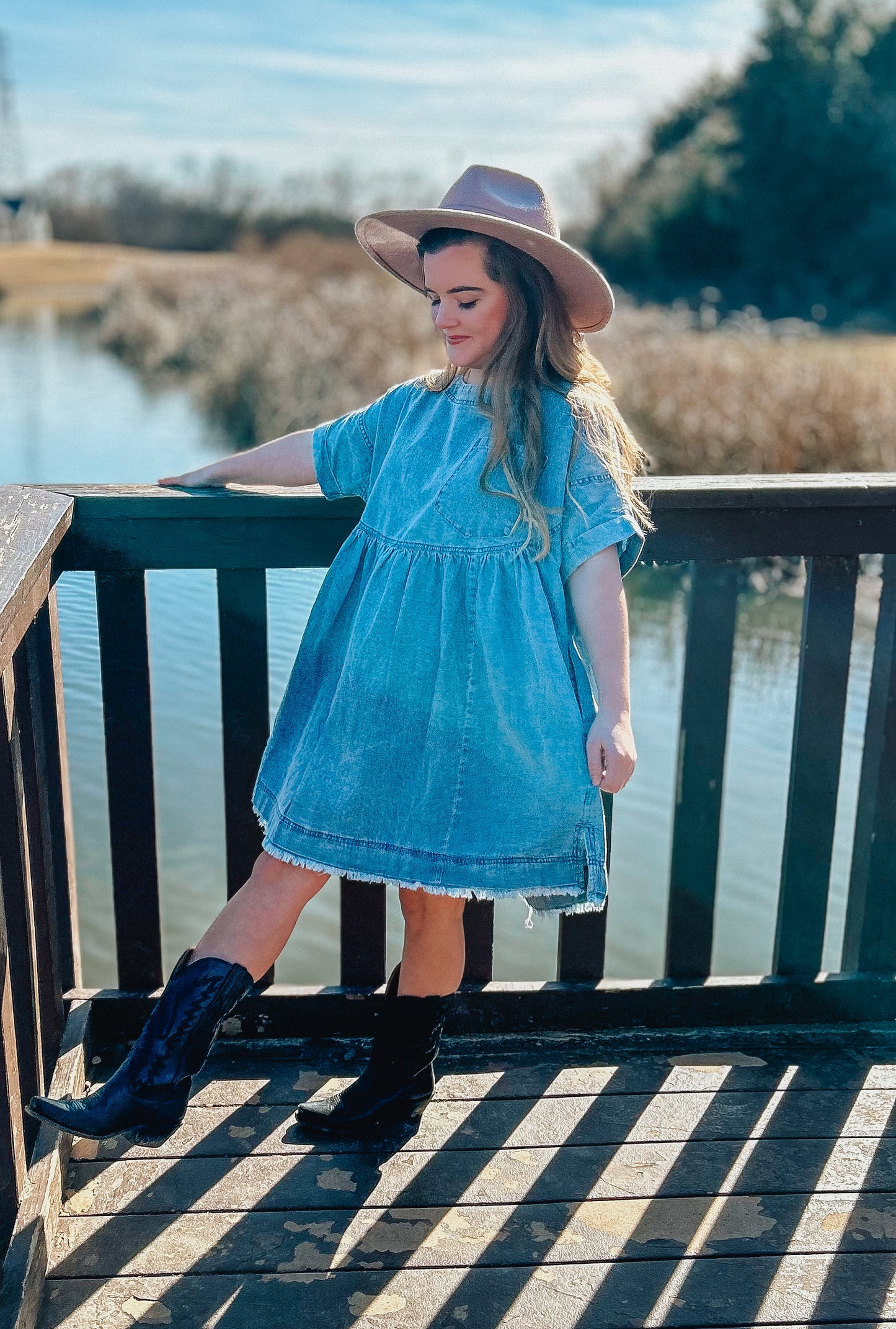 Oversized Denim Dress