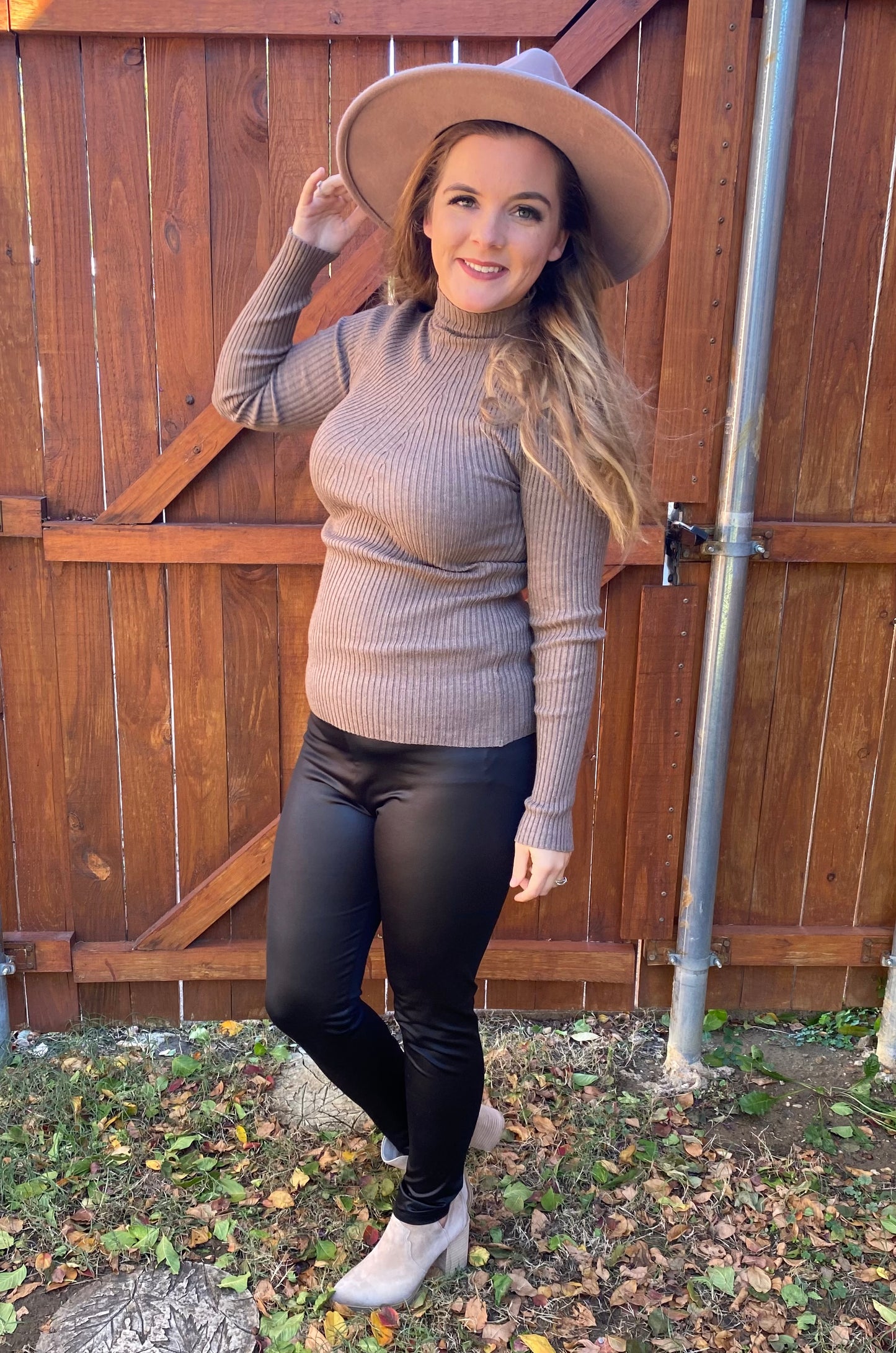 Mock Neck Sweater Top