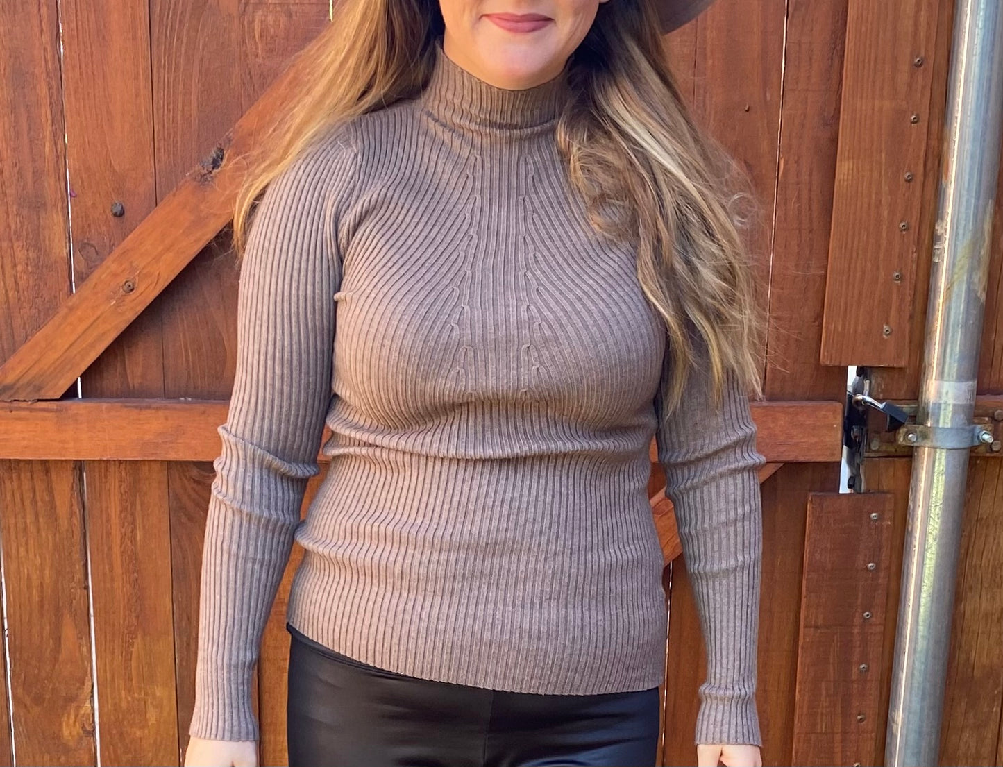 Mock Neck Sweater Top