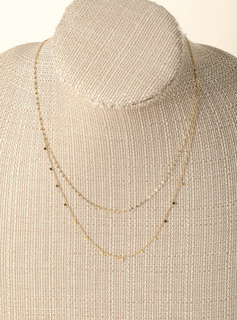 Dainty Layered Coin Choker