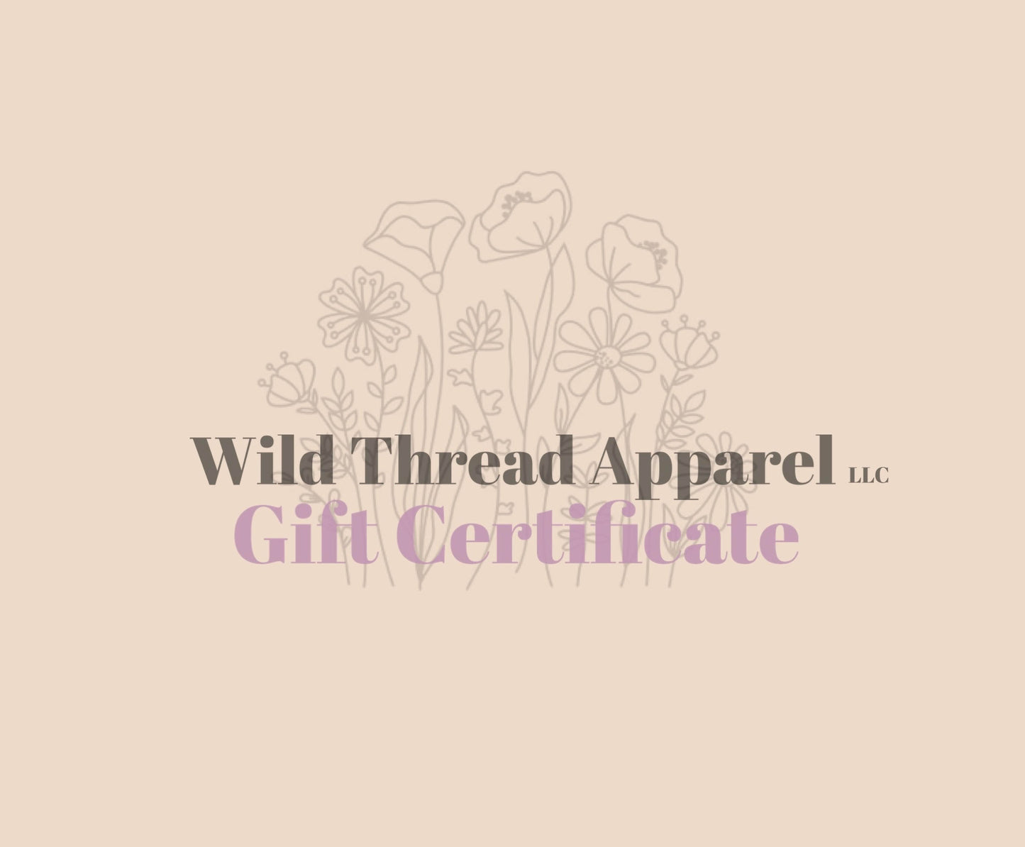 Wild Thread Apparel Gift Card